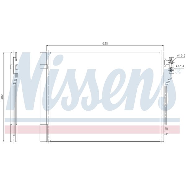 Nissen A/C Condenser, 940370 940370